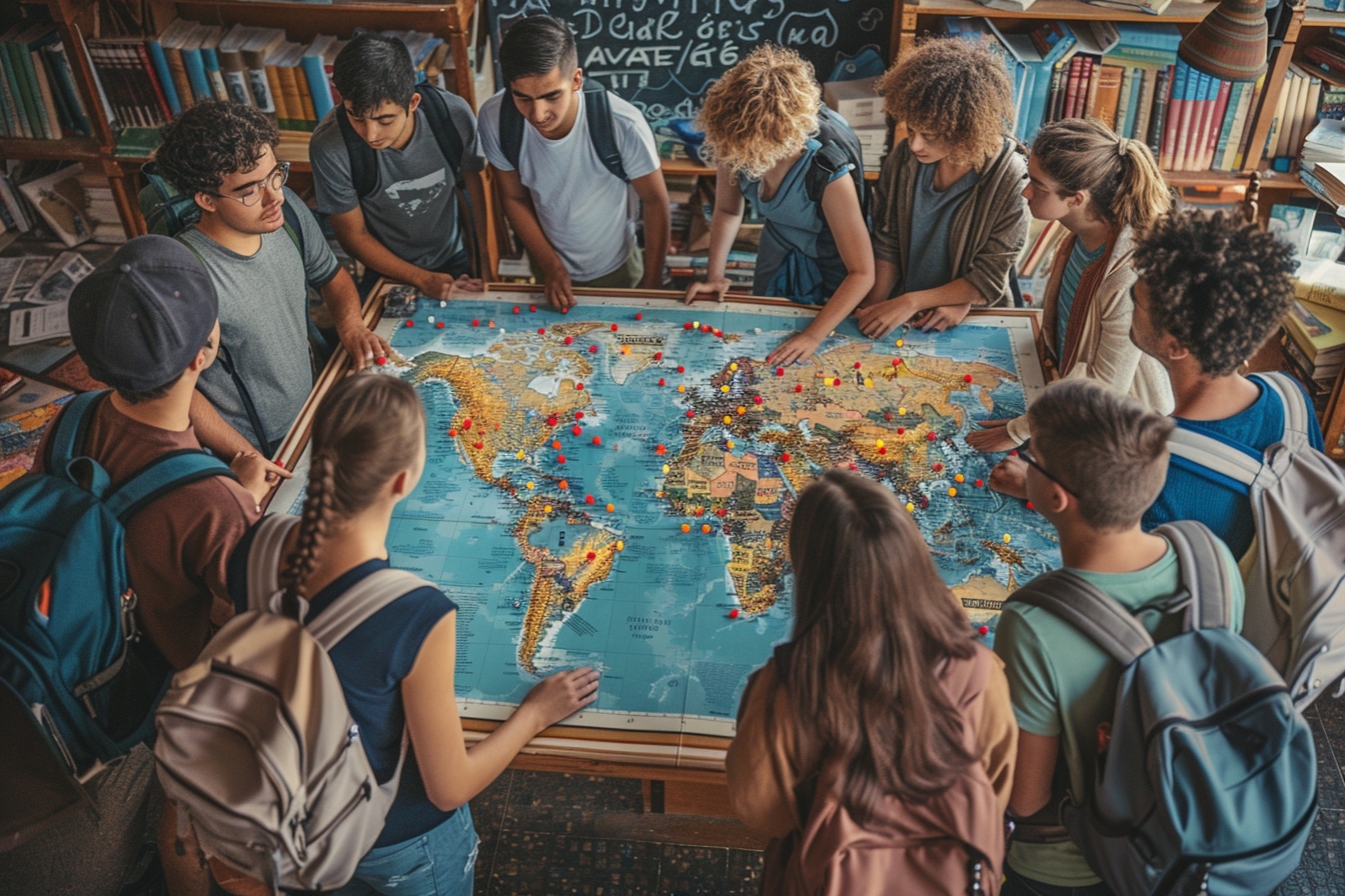 Groupe de bénévoles participant à un voyage humanitaire à Troyes, illustrant comment faire un voyage humanitaire impactant